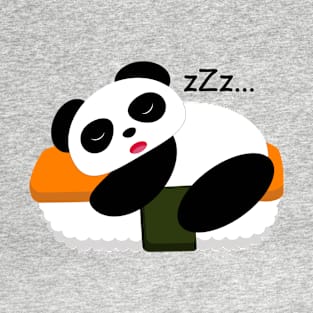 Panda sleeps top of sushi T-Shirt